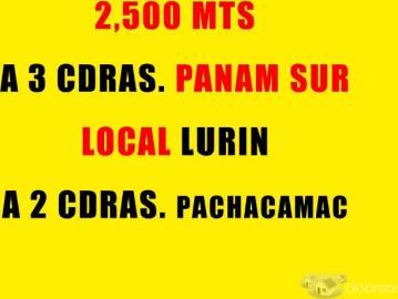 2,500mts LURIN CRUCE PACHACAMAC INDUSTRIAL COMERCIAL UBICACIÓN ESTRATÉGICA, PRECIO ALQUILER A TRATAR
