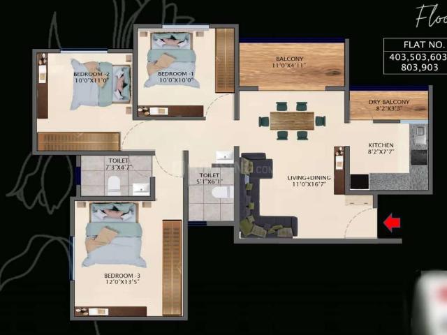 2.5 BHK Apartment in Kothrud for resale Pune. The reference number is 16314394