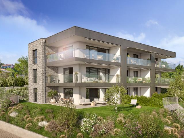 2,5 neue Zimmer mit Garten, in der Nähe des Bahnhofs, Bus, Attalens, Châtel St Denis
