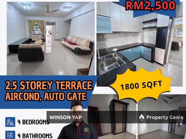 2.5 Storey Terrace House Setia Indah JB Have Air Cond & Auto Gate