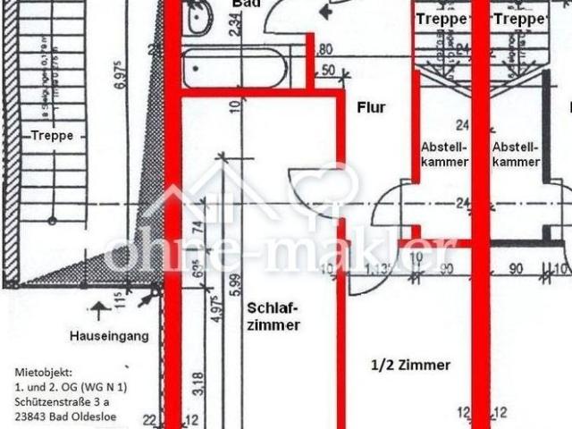2,5 Zi. Maisonette Mietwhg. im Zentrum