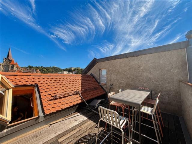 2,5 Zimmer Doppelhaus im Stadtzentrum mit Terrasse