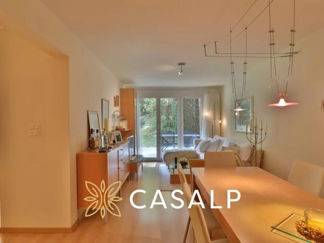 2,5 Zimmer Wohnung mit PPE im Herzen von Crans mit Terrasse