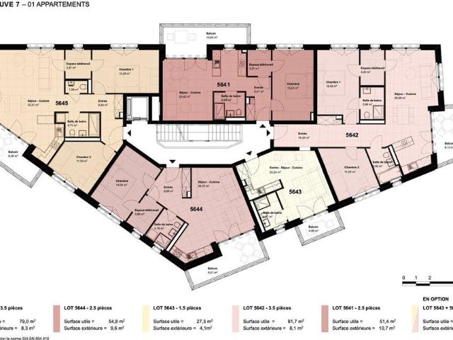 2.5 Zimmer, 59 m², 2. Stock