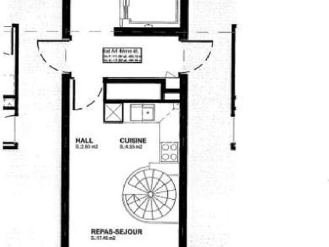 2.5 Zimmer, 51 m², 4. Stock