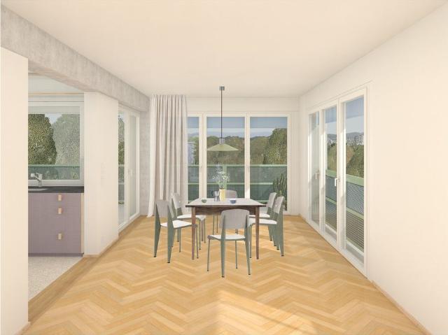 2.5 Zimmer, 65 m², 1. Stock
