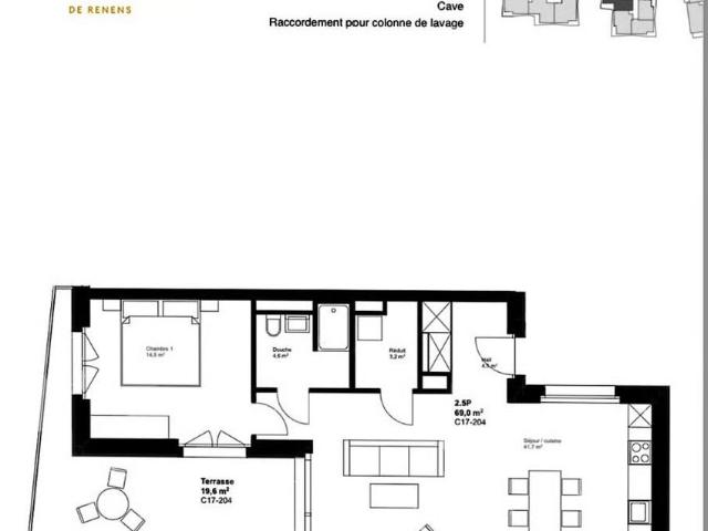 2.5 Zimmer, 69 m²