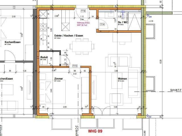 2.5 Zimmer, 60 m², EG