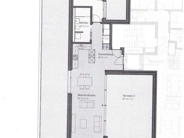 2.5 Zimmer, 75 m², 4. Stock