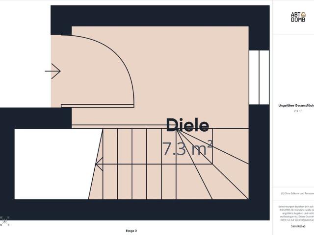 2.5 Zimmer, 72 m², 2. Stock