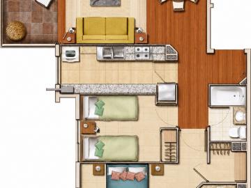 2D/2B, BOD, EST CONDOMINIO PARQUE ANDINO LA FLORIDA