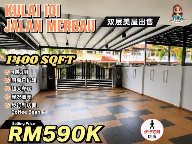 2Storey Kitchen Extend IOIKulai 20x70partial furnishedfreehold