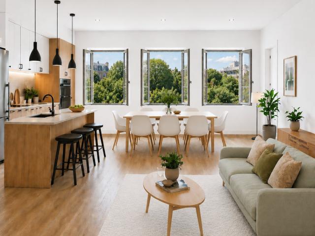 2P 49 m2 Montparnasse Raspail HSP 3,3m ASC