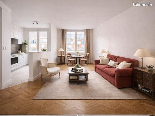 2P 54 m² – 6e étage ascenseur – calme + lumineux – Paris 16 métro L1 Argentine