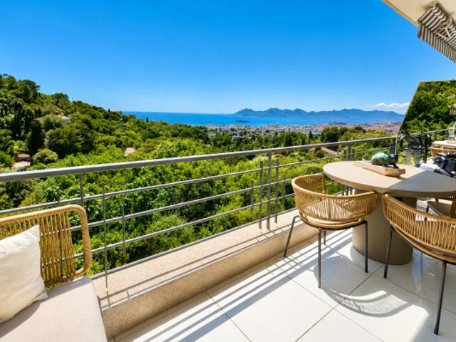 2P VUE MER PANORAMIQUE CANNES RESIDENTIEL