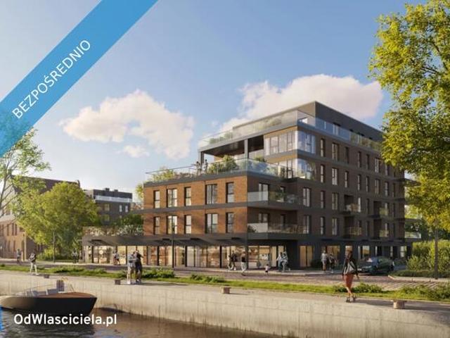 33 m2 Gdańsk Śródmieście, widok na Motławę, inwestycja Kapitanat For sale comfortable studio apart
