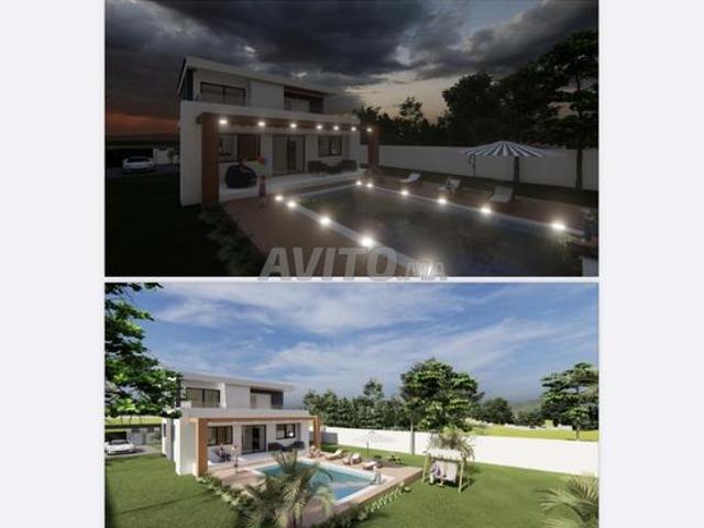 3000 m² titrés avec permis de construire villa à vendre