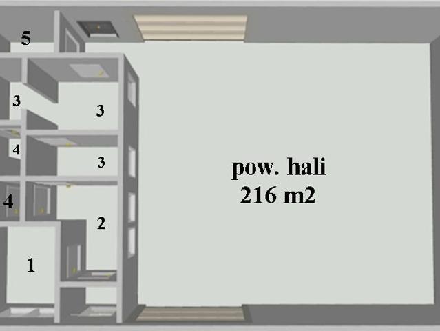 300 m2 hala biurowo magazynowa z placem i bramami