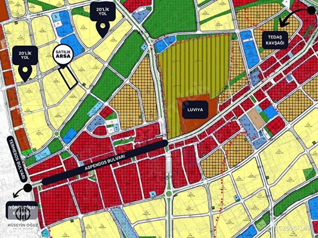 300m KULLANIM ALANLI TERMESOS BULV ARKASI KÖŞE 200m KONUT ARSA