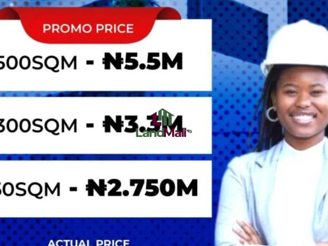 300sqm dry land for sale in ibeju lekki