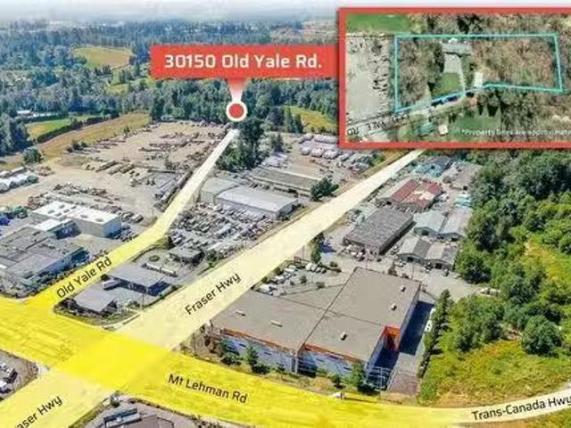 30150 Old Yale Road, Abbotsford, BC, V4X 2N7 vacant land for.