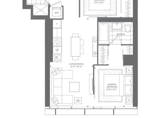 303 3 Gloucester Street, Toronto | 2Beds/2Bath, Condo, $2,900/mo | Condos. Ca