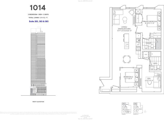 303 89 Church Street, Toronto | 2+1Beds/2Bath, Condo, $3,250/mo | Condos. Ca