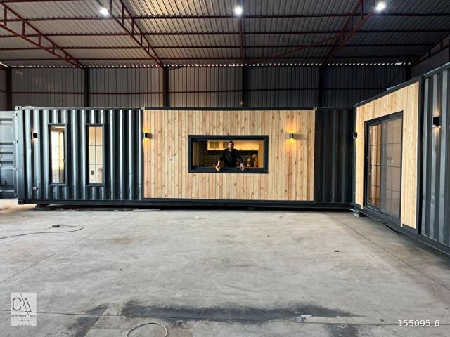 30 m2 Kapalı 15 M2 Açık Özelleştirilebilir Ultra Lüks Modifiye Konteyner Prefabrik Ev