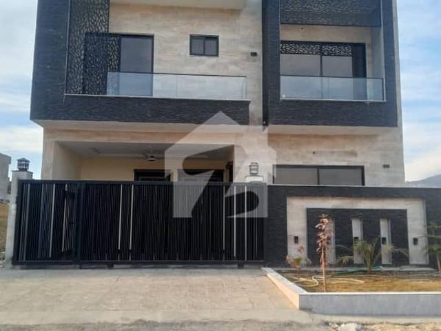 30X60 Front Open Park Face Brand New Double Storey Double Unit House For Sale In Multi Gardens B 17 Islamabad Block E