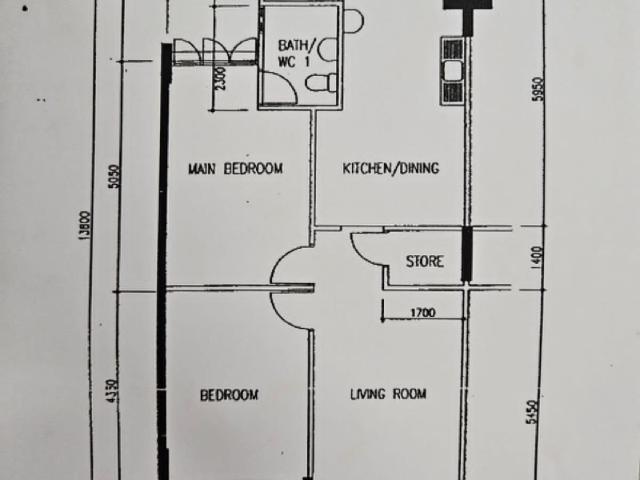 321 Yishun Central HDB Apartment For Sale, $460,000, 2 Bed 2 Bath 807 sqft $570.00 psf