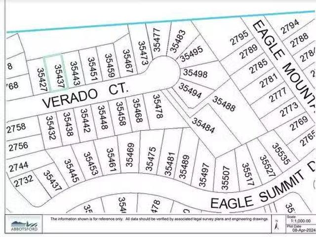 35437 Verado Court, Abbotsford, BC, V3G 0C4 vacant land for.