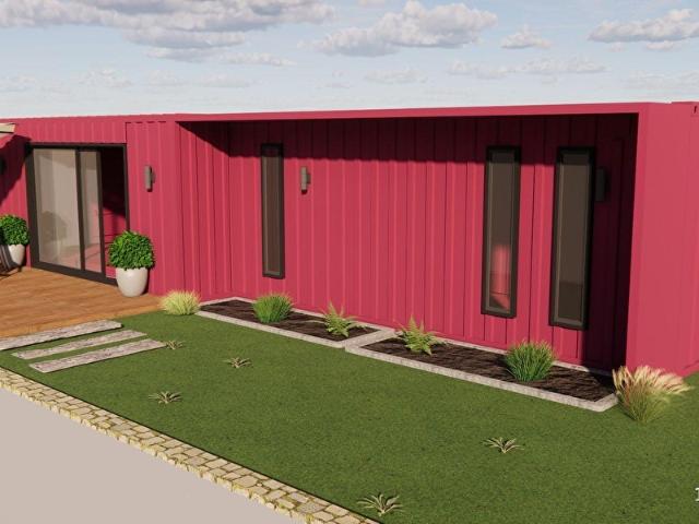 36 m2 Kapalı 15 m2 Açık 1+1 Ultra Lüks Modifiye Konteyner Prefabrik Ev Modifiye Konteyner