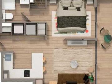 $ 370.000 Departamento en Arriendo en La Florida 1 dormitorio 1 baño / Kutt Property
