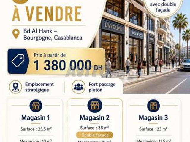 3 magasins commerciaux à vendre à Bourgogne