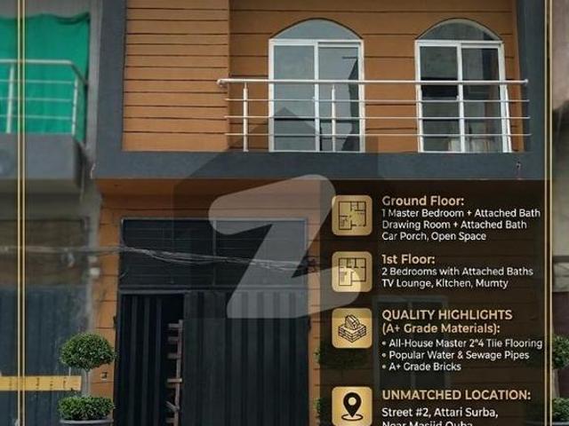 3 Marla Brand New House For Sale Atari Saroba