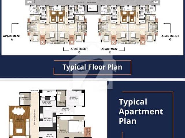 3 Bed Apartment For Sale On Instalments In Askari 5 Sector J Malir Cantt Karachi Total price 5.20cr