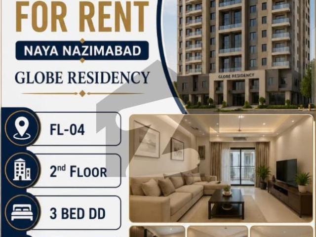 3 bed d/ 2nd floor flat naya nazimabad