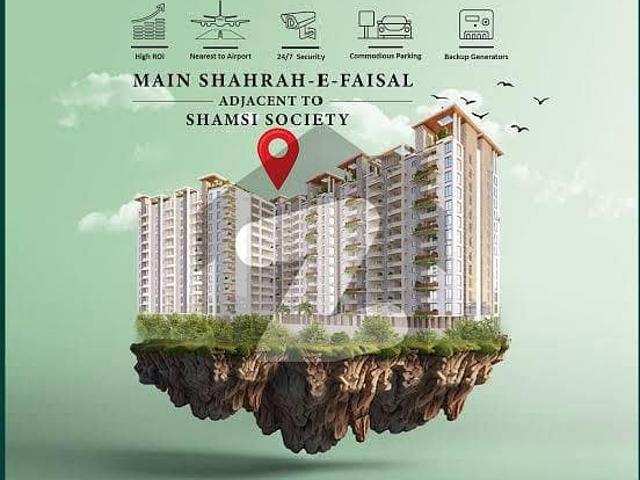 3 Bed DD Apartment Under Construction | File For Sale | Falaknaaz Greens | Shahra E Faisal, Karachi | Easy Installments
