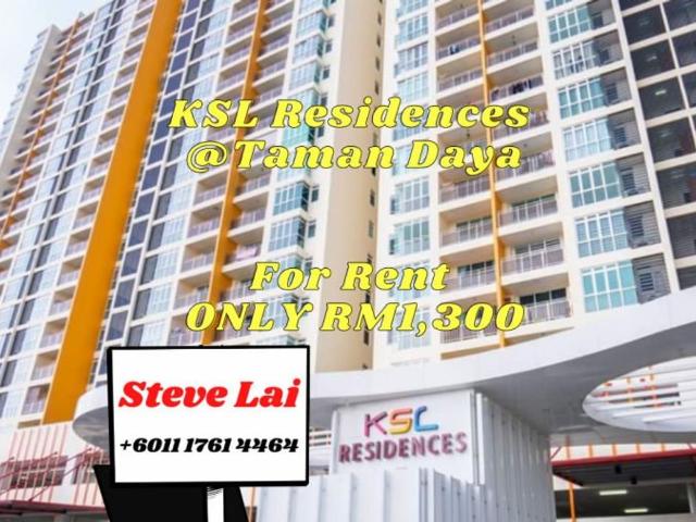 3 Bedroom Condo for rent in Taman Daya, Johor