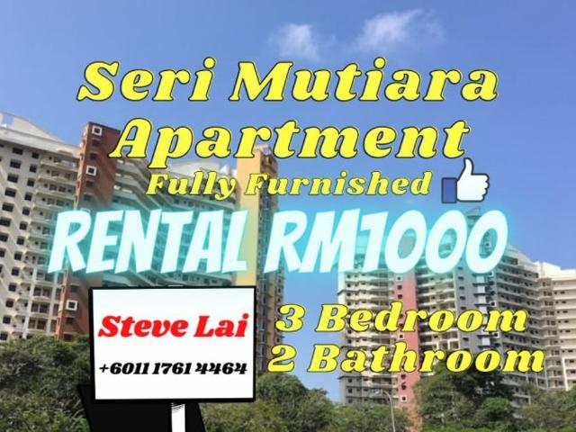 3 Bedroom Apartment for rent in Taman Seri Alam, Johor