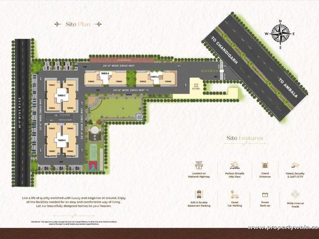 3BHK for sale in Northview Homez, Ambala Highway, Zirakpur P511829