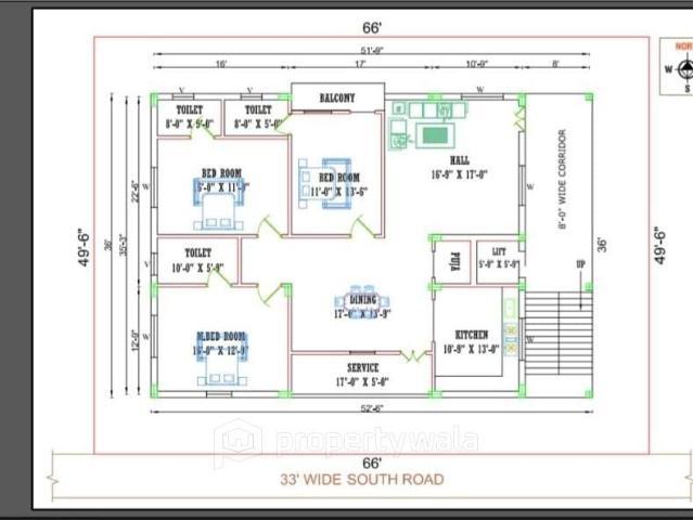 3 Bedroom Apartment for sale in Inner Ring Road area, Guntur P330788