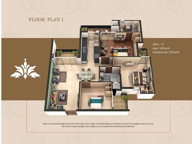 3 Bedroom Apartment for sale in Shakti Khand 4, Ghaziabad P829479