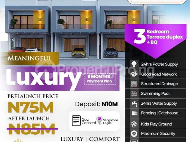 3 Bedroom House in Sangotedo Ajah Lagos | House for sale in ajah | House in ajah | 3 Bedroom | PropertyPro Nigeria