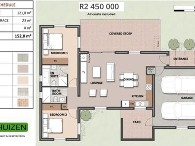 3 Bedroom House in St Helena Views