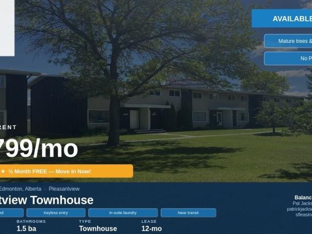 3 Bedroom Home for Rent at 10435 58 Ave Nw, Edmonton, AB T6H 1B8 Pleasantview