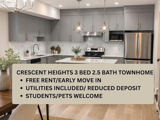3 Bedroom Home for Rent at 131 131 12 Ave Ne, Calgary, AB T2E 1A1 Crescent Heights
