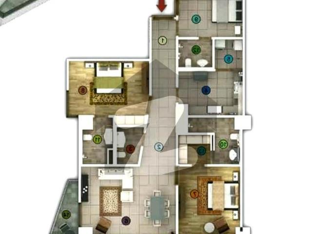3 Bedrooms luxury appartmnet available for rent in F 10 Sukh Chayn Residence