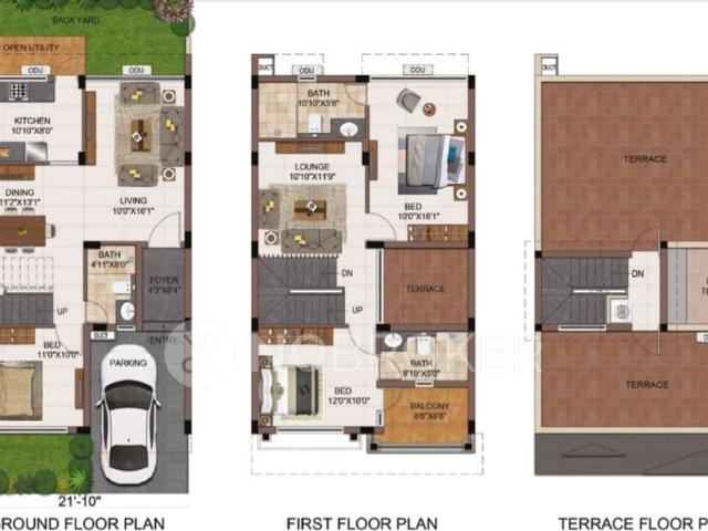3 BHK Villa In Casagrand Mabelle for Rent In Selaiyur