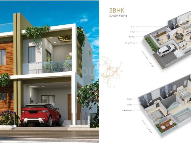 3 BHK Villa in Kamalanagar for resale Anantapur. The reference number is 17155153